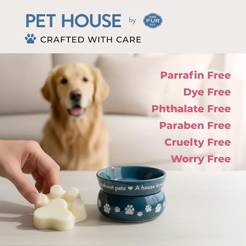 Image of One Fur All Pet House Spring and Summer Wax Melts for Pet Odor, Natural, Plant Based Soy Wax Melts, Long Lasting Fragrance for Fresh Smelling Homes, Water Lilies