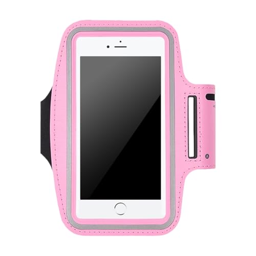 SGERUFZ Fascia da Braccio Sportiva – Rosa, Cinturino Regolabile, Compatibile con Smartphone fino a 6,5 Pollici, Ideale per Jogging, Fitness, Ciclismo e Escursionismo