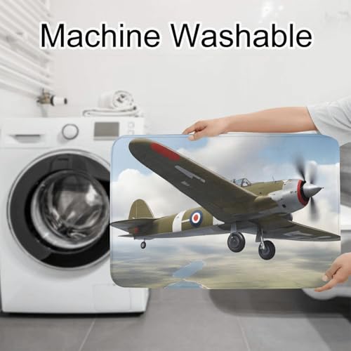 Tapis de bain avion vintage pour une salle de bain rétro et sécurisée - 8
