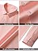 BBIBBI Mens Dress Shirts for Men Long Sleeve Wrinkle Free Button Down Shirt Formal Business Casual Shirts Light Coral L