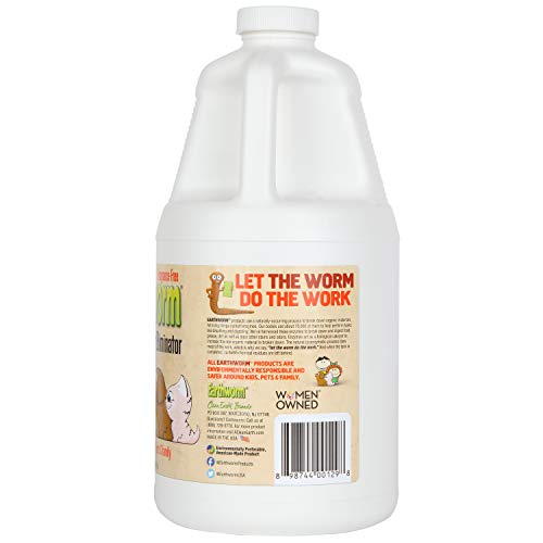 Image of Earthworm Pet Stain Remover & Odor Eliminator- Removes Urine Smell with Natural Enzyme Formula, Fragrance Free Spray - 64 oz