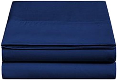 4U LIFE 2 Piece Flat Sheet Ultra Soft and Comfortable Microfiber, Full, Navy