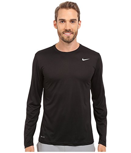 Nike Legend 2.0 Long Sleeve Tee Black/Black/Matte Silver MD