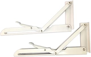 OSALADI 2pcs Wall Mounted Shelf Folding Shelf Folding Bracket Spring Loaded Bracket Triangle Shelf Bracket Shelves Wall Mounted