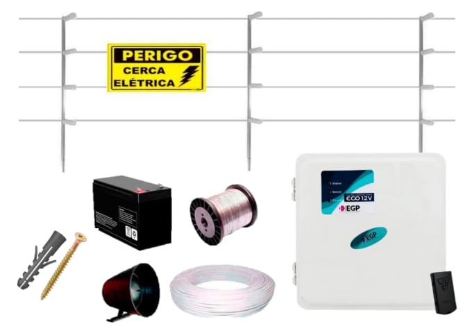 Kit Cerca Elétrica Master 60 Metros Com Eletrificador