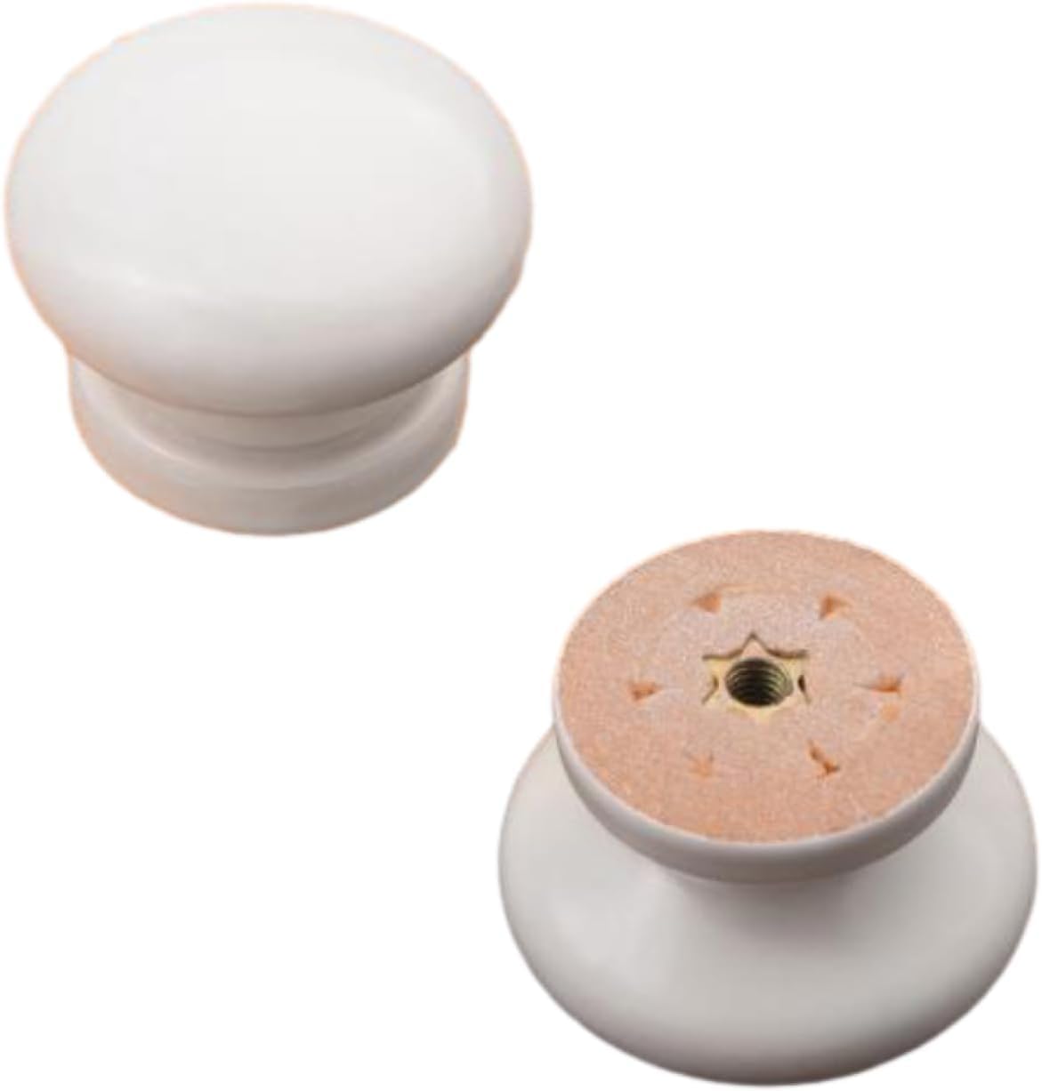 Tnbccxn Ab.6 Diameter 35Mm Cabinet Handles, Cabinet Handles,Furniture Solid Mushroom Drawer Knob 2 Pack(Ab.6 Diameter 35Mm)