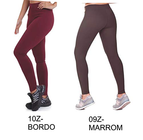 Bermuda Ciclista Suplex Liso Ou Estampado Academia Cos Alto (PINK, GG)