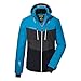 Killtec Herren Ksw 45 Mn Jckt Skijacke/Funktionsjacke Mit Abzippbarer Kapuze Und Schneefang, Schwarz Blau, S EU