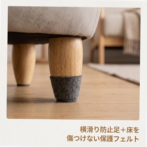 Geyaziu 赤茶色 無垢材＆布＆高弾性スポンジ 33×60×35cm 可愛らしい動物デザイン 収納ポケット付き