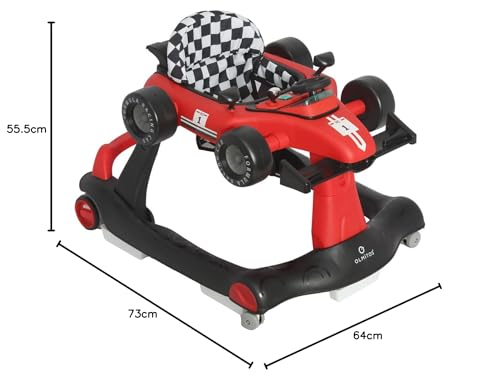 Miniatura 9 de Olmitos - Andador Bebé 3 En 1 Racing: Correpasillos Y Carrito De Empuje Para Bebés Primeros Pasos A Partir De 6 Meses Para Aprendizaje Previene Caídas Con Comodidad Y Seguridad Base Antivuelco