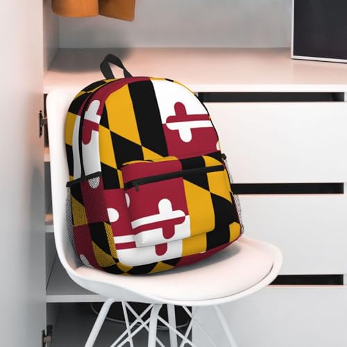 Sac à dos noir imprimé drapeau du Maryland WURTON One Size - 7