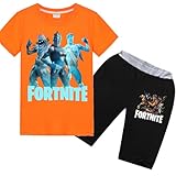 [Colorino] KIKI-Style 半袖短パン 上下セット 子供 2点セット tシャツ ショートボトムス 男の子 女の子 誕プレ 夏 キッズ スウェットウエア 運動着 綿 部屋着 通学 通園 旅行 2-16歳 カラフル 12色 13(オレンジ,120CM)