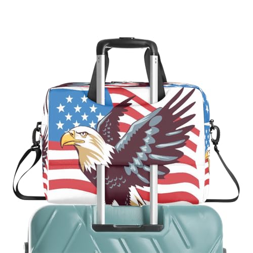 Bolsa para portátil 15.6-16 pulgadas con diseño bandera USA miniatura 7