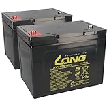 Bleiakku 2X 12V 75Ah kompatibel zu Rollstuhl E-Mobil Seniorenmobil u.a.