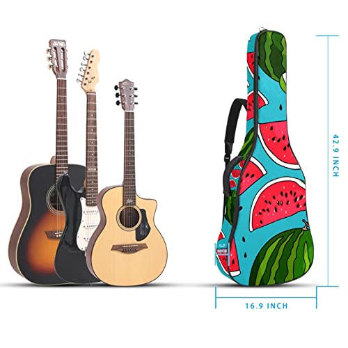 Housse de transport étanche pour guitare avec bandoulière réglable Motif floral Bleu/papillon Noir, Multicolore 08, 42… - Les Beatles, Paul McCartney, John Lennon, RIngo Starr, George Harrison Housse de transport étanche pour guitare avec bandoulière réglable Motif floral Bleu/papillon Noir, Multicolore 08, 42… – Image 6