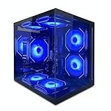 suevery Gaming Desktop Computer | 16G Memory | 512G SSD | AMD Ryzen5 5600GT | 6Core CPU Integration Radeon Vega Graphics | Wi-Fi Prebuilt Gamer Pc Ryzen5 5600GT (Black)