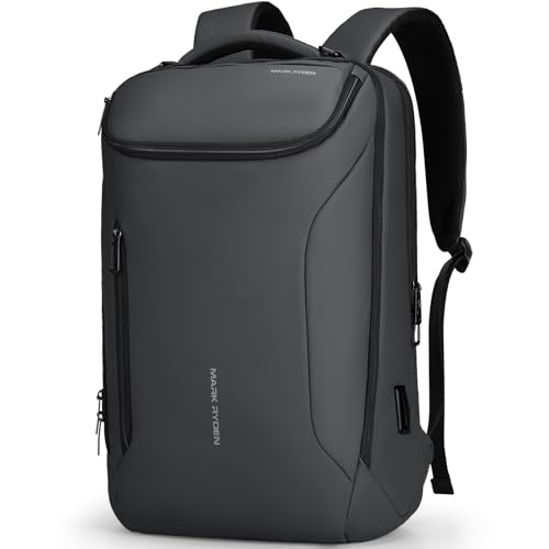 MARK RYDEN Business Backpack for Men, Waterproof High Tech Backpack with Sport Car Shape Design and USB Charging Port, Travel Laptop Backpack Fits 17.3 Inch Notebook