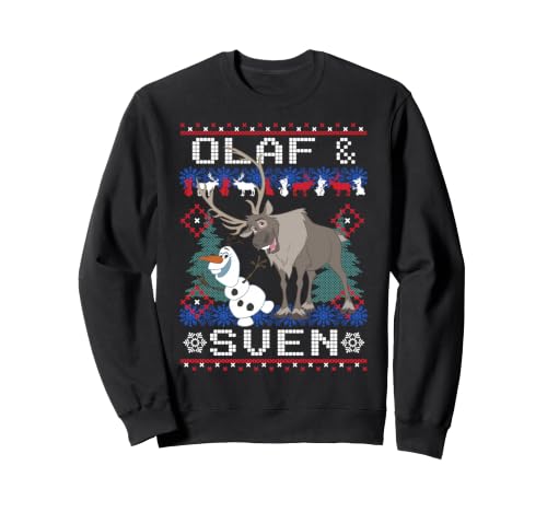 Image of Disney Frozen Olaf Sven Ugly Christmas Sweater Sweatshirt