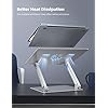 Lamicall Adjustable Laptop Stand, Portable Laptop Riser, Aluminum Laptop Stand for Desk Foldable, Ergonomic Computer Notebook Stand Holder