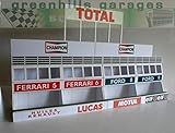  Greenhills Scalextric Slot Car Building Kit Le Mans Pit Boxes 1:32 Scale MACC456