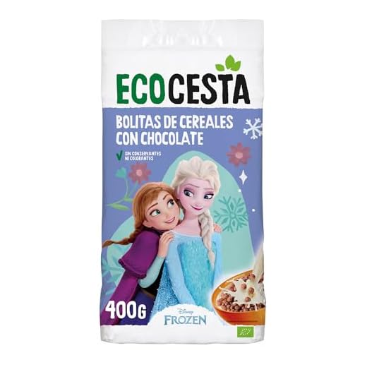 ECOCESTA MEJOR CADA DIA - Bolitas Ecológicas de Cereales con Chocolate - 400 g - Sin Conservantes ni Colorantes Añadidos - Alimento Perfecto para el Desayuno o Tentempié