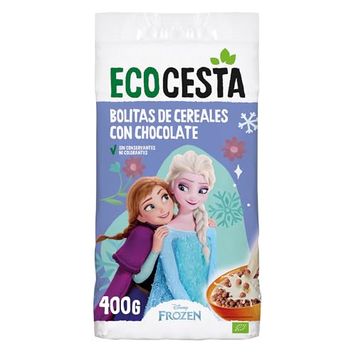 ECOCESTA MEJOR CADA DIA - Bolitas Ecológicas de Cereales con Chocolate - 400 g - Sin Conservantes ni Colorantes Añadidos - Alimento Perfecto para el Desayuno o Tentempié