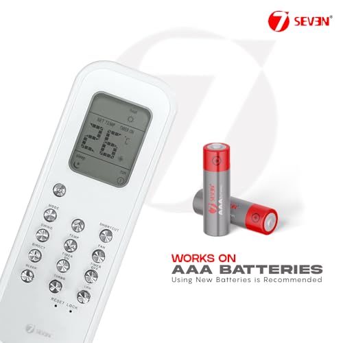 Image of 7SEVEN Compatible with Bluestar AC Remote Control RG35D BGCEF Model 46 Suitable for 1 1.5 2 Ton Split & Window Air Conditioner - Match Key by Key Exactly with existing Bluestar AC Remote Function