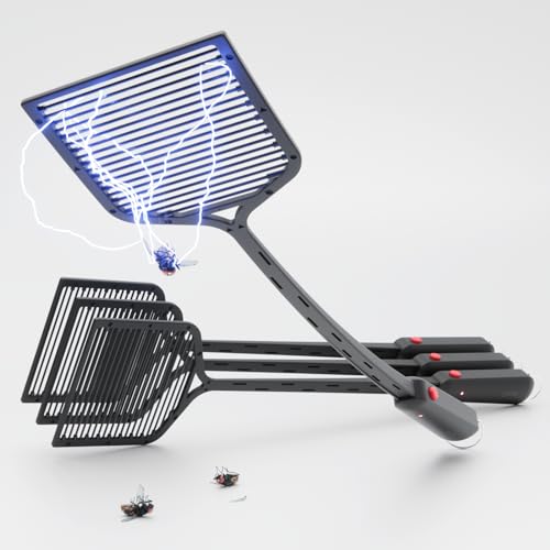 greate 4X Acchiappamosche elettrico con batterie incluse - Acchiappamosche elettrico contro zanzare, zanzara tigre, zanzara e altro - Trappola per zanzare, insetticida elettrico, scacciamosche