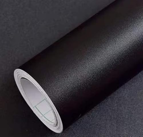 Image of Yancorp 24 inchx394 inch /32.8'ft Matte Black Peel and Stick Wallpaper Removable Contact Paper for Cabinest Self-Adhesive Drawer Stick and Peel Countertop
