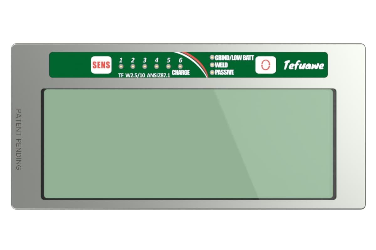 Tefuawe Hand Series 2x4 1/4 Digital Auto Darkening Welding Lens, Low Amps 2A Tig, Shade 10, for Sugar Scoop and Pipeline Welding Hood