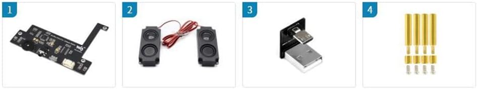Driver-Free Audio Sound Card HAT Speaker for NVIDIA Jetson Nano Developer Kit Accessory