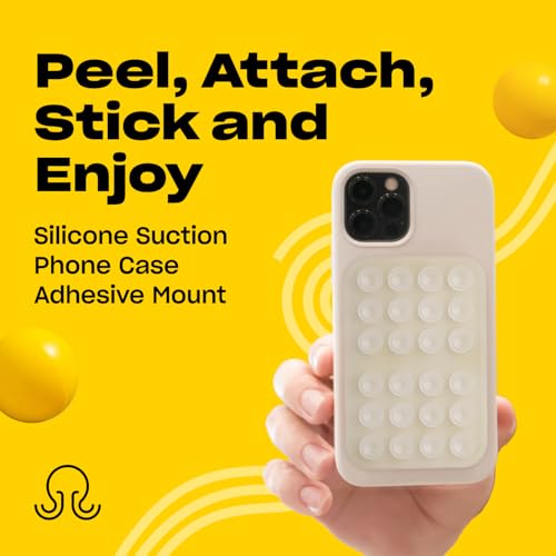 image for OCTOBUDDY MAX Silicone Suction Phone Case Adhesive Mount - Hands-Free,