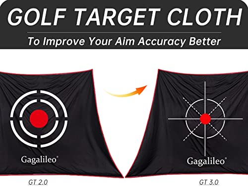 Golf Net For Backyard,Golf Hitting Net,Golf Driving Range, 10X7X6Ft Golf Net For Indoor, Gg-0036 Pro-Black #TOP1