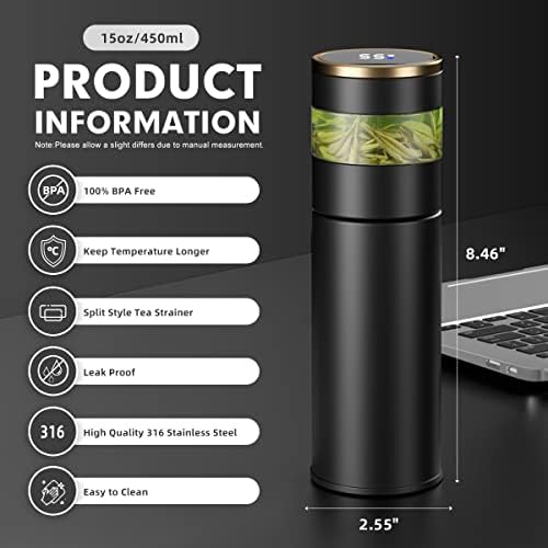 Stainless Steel Insulated Travel Mug for Car Renault Kangoo 3 (III) I 2021-2024, Coffee Mug Commuter Travel Cup Leakproof & Durable Car Accessories for Men Gifts