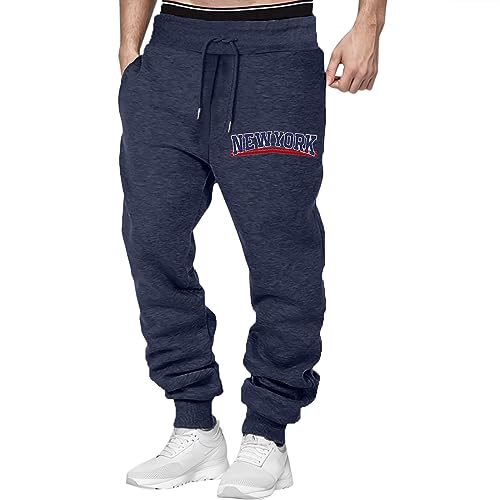 Hombres Otoño E Invierno Alta Calle Moda Casual Deporte Suelto Correr Sistema de Palabras con...