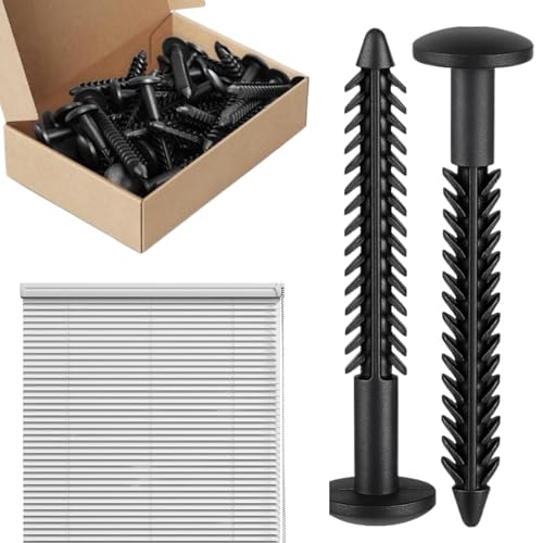 Vis pour volets de fenêtre antirouille noires 8 cm à protection des bords intégrée