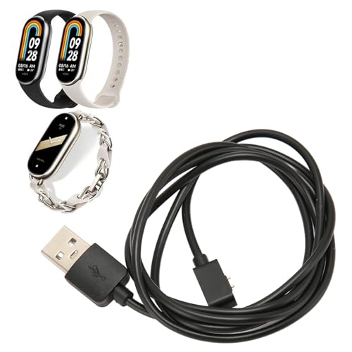 Carregador de relógio inteligente carregador usb adaptador magnético cabo preto carregamento rápido