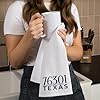 Lantern Press Wichita Falls, Texas, 76301 Zip Code (Blue) (100% Cotton Tea Towel, Decorative Hand Towel, for Kitchen and Home) #1