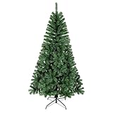 House of Home 6ft Green Artificial Christmas Tree Sturdy Stand, Realistic Look, Easy Assembly Xmas Tree for Home & Office - Image 1