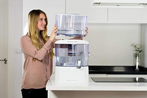 "Aqua filter tower" ECO-DE purificateur d'eau, 8 systèmes de filtrage, filtre en céramique, carbone, de pierres naturelles "Aqua filter tower" ECO-DE purificateur d'eau, 8 systèmes de filtrage, filtre en céramique, carbone, de pierres naturelles