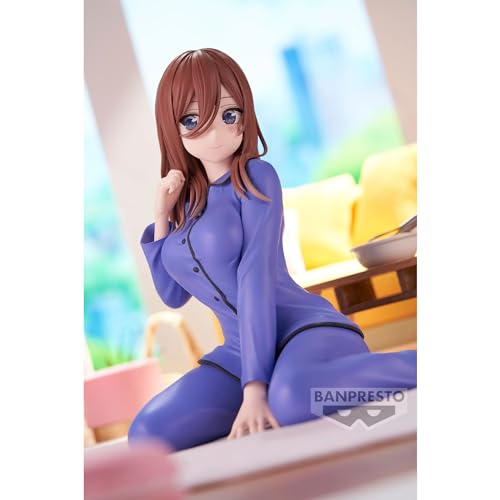 Figurine BANDAI Miku Nakano Relax Time 12 cm Haute qualité - vue 6