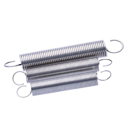 Molle di estensione e tensione in acciaio inossidabile - Diametro del filo da 0,3 mm a 0,5 mm, Diametro esterno da 3 a 6 mm, Lunghezza da 10 a 300 mm(0.5x5x30mmx10pcs)
