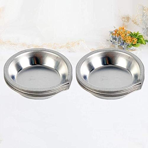 12 Pieces Paint Palette Trays Stainless Steel Makeup Palette Mixing Palette Tray for Kids and Adults to Create Art Paint
