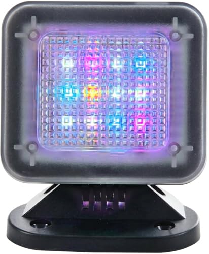 O&W Security TV-Simulator FT-1 – LED-Licht mit Farb-/Helligkeitswechsel, USB-Anschluss, nur 2 W, ohne Batterien, Einbruchschutz-Attrappe für Zuhause, Urlaub & Wohnung