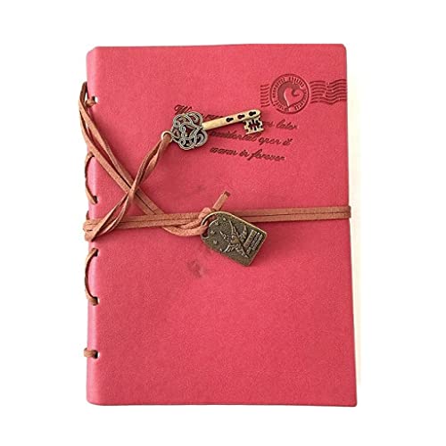 GSDFVIYT 日記ノート学習旅行に適したメモ帳ストラップハンド台帳(D,130*180mm)