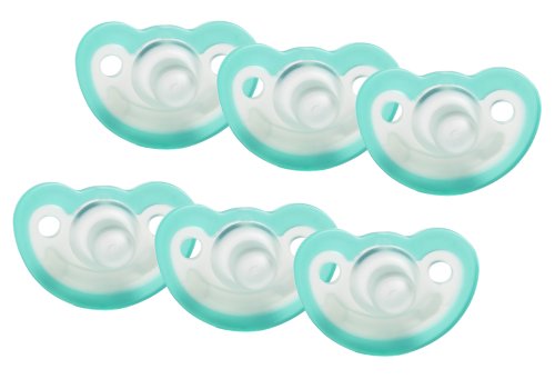 Image of JollyPop 0-3 Months Pacifier 6 Pack Unscented - Teal
