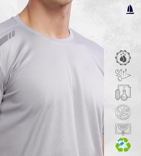 Image of Men's Regular Fit Quick-Dry Active T-Shirt for Gym & Sports - Stylish, Comfortable, and Perfect for Workouts & Everyday Wear
