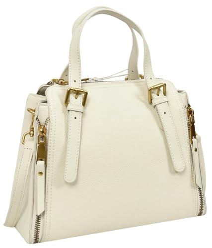 Sac à main en cuir avec bandoulière amovible et détails en métal doré