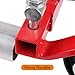 4Pcs Car Wheel Dolly, 1500 LBS Capacity Hydraulic Dolly, Heavy Duty Rollers with Foot Pedal for Truck RV Trailer, Red