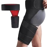 DASHUI Oberschenkelbandage, Verstellbar Oberschenkel Bandage für Hip, Groin,oberschenkel, Quad Hamstring für Alle Rechts und Links Tragbar